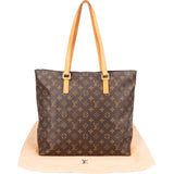 Louis Vuitton Canvas Monogram Cabas Mezzo Shoulder Bag