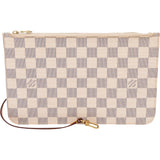 Louis Vuitton Damier Azur Monogram Neverfull Pochette Accessoire Clutch