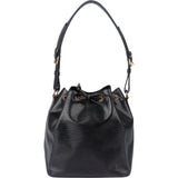 Louis Vuitton Noir Epi Leather Sac Noe Petit Shoulder Bag