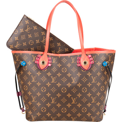 Louis Vuitton Canvas Monogram Limited Totem Neverfull MM Shopper Handbag