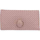 Bottega Veneta Intrecciato Leather Turnlock Clutch