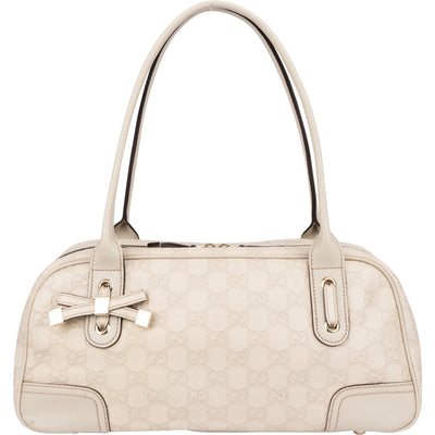 Gucci Leather GG Monogram Princy Handbag - vintageandkickz
