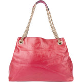 Gucci Pink Patent Leather GG Soho Crossbody Bag