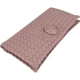 Bottega Veneta Intrecciato Leather Turnlock Clutch