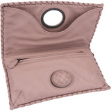 Bottega Veneta Intrecciato Leather Turnlock Clutch