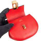 Chloé Red Leather Drew Micro Backpack