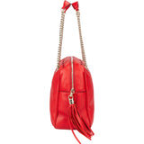 Gucci Red Leather GG Soho Handbag