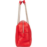 Gucci Red Leather GG Soho Handbag