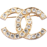 Chanel CC Crystal Coco Brooch