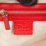 Gucci Red Leather GG Soho Handbag