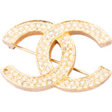 Chanel Crystal CC Coco Brooch