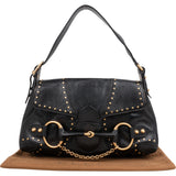 Gucci Black Limited Python Horsebit By Tom Ford Handbag