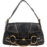 Gucci Black Limited Python Horsebit By Tom Ford Handbag