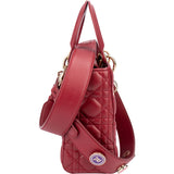 Christian Dior Quilted Leather ABC Lady Dior Handbag
