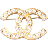 Chanel Crystal CC Coco Brooch