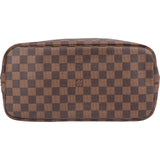 Louis Vuitton Damier Ebene Monogram Neverfull MM Shopper Handbag