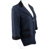 Chanel Spring Blue Tweed Jacket (D36 / FR38)