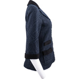 Chanel Spring Blue Tweed Jacket (D36 / FR38)