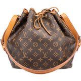 Louis Vuitton Canvas Monogram Sac Noe Petit Shoulder Bag