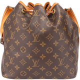 Louis Vuitton Canvas Monogram Sac Noe Petit Shoulder Bag