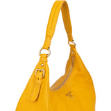 Prada Yellow Leather City Shoulder Bag