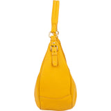 Prada Yellow Leather City Shoulder Bag