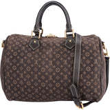 Louis Vuitton Mini Lin Denim Monogram Speedy 30 Bandouliere