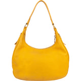 Prada Yellow Leather City Shoulder Bag