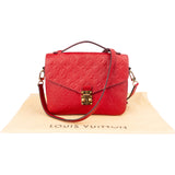 Louis Vuitton Rouge Empreinte Leather Metis Handbag