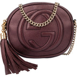 Gucci Metallic Purple Mini Soho GG Crossbody Bag