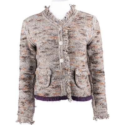 Chanel Multicolor Tweed 1999 Runway Jacket (D36 / FR38) - vintageandkickz