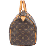 Louis Vuitton Canvas Monogram Speedy 30 Handbag