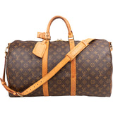 Louis Vuitton Canvas Monogram Keepall 50 Bandouliere