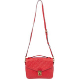 Louis Vuitton Rouge Empreinte Leather Metis Handbag