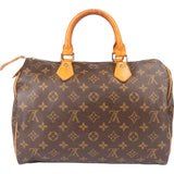 Louis Vuitton Canvas Monogram Speedy 30 Handbag