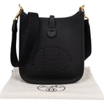 Hermès Clemence Leather Evelyne 16 Crossbody Bag - vintageandkickz