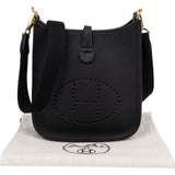 Hermès Clemence Leather Evelyne 16 Crossbody Bag - vintageandkickz