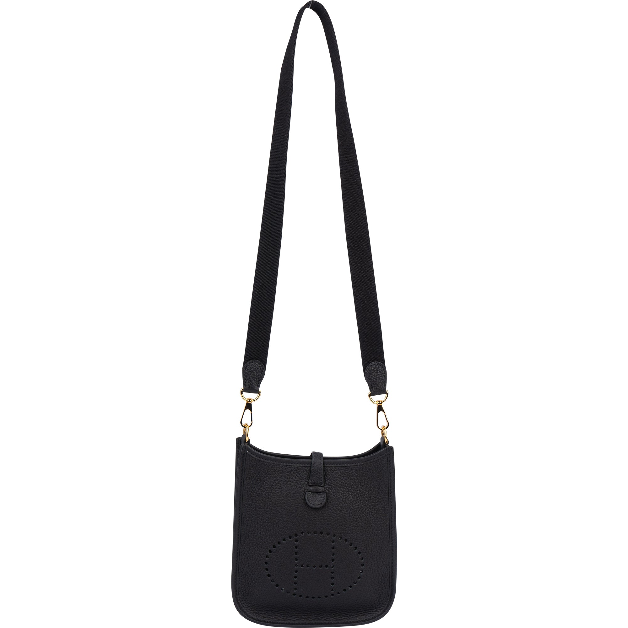 Hermès Clemence Leather Evelyne 16 Crossbody Bag - vintageandkickz