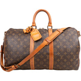 Louis Vuitton Canvas Monogram Keepall 45 Bandouliere