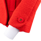 Chanel Rouge Tweed Boucle Runway Jacket (D36 / FR38)