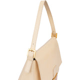 Fendi Leather Crystal FF Buckle Baguette Mamma Handbag