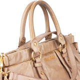 Miu Miu Classic Leather City Handbag