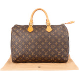 Louis Vuitton Canvas Monogram Speedy 35 Handbag