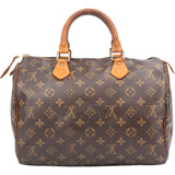 Louis Vuitton Canvas Monogram Speedy 30 Handbag