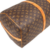 Louis Vuitton Canvas Monogram Keepall 55 Bandouliere