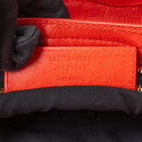 Balenciaga Fire Leather City Handbag