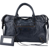Balenciaga Bleu Leather City Handbag