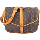 Louis Vuitton Canvas Monogram Saumur 35 Crossbody Bag