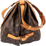 Louis Vuitton Canvas Monogram Saumur 35 Crossbody Bag