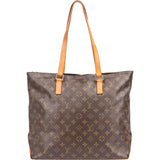 Louis Vuitton Canvas Monogram Cabas Mezzo Shoulder Bag